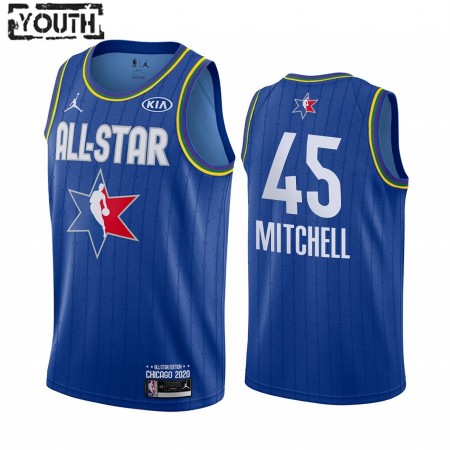 Dres NBA Utah Jazz Donovan Mitchell 45 2020 All-Star Jordan Brand Plava Swingman - Dječji